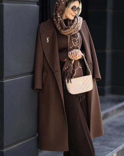 پالتو فوتر قهوه ای